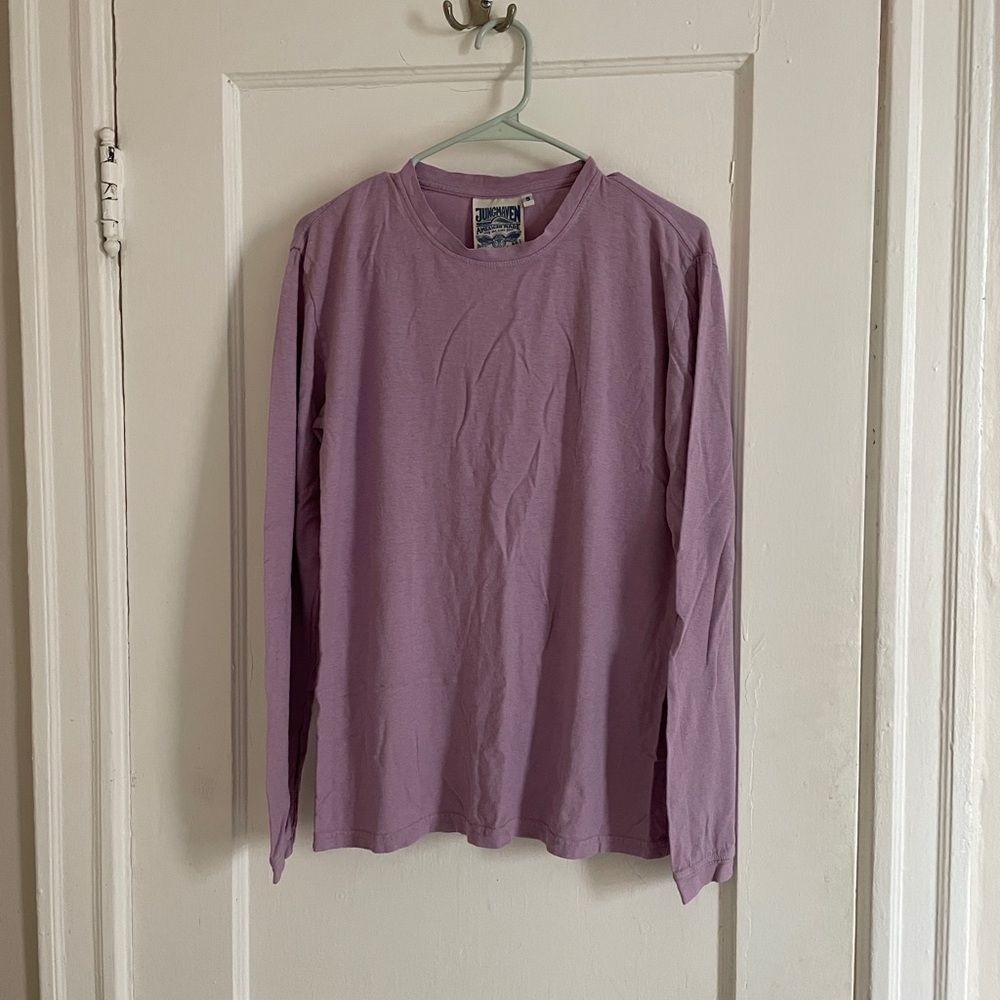 Jungmaven lavender long sleeve tee